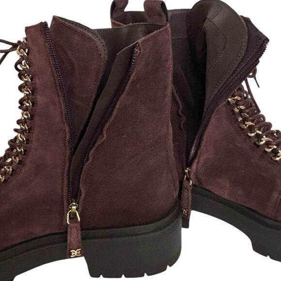 Sam Edelman Lovrin Platform Combat  Suede Lace Up  Boot Size 9 NEW - Picture 5 of 8